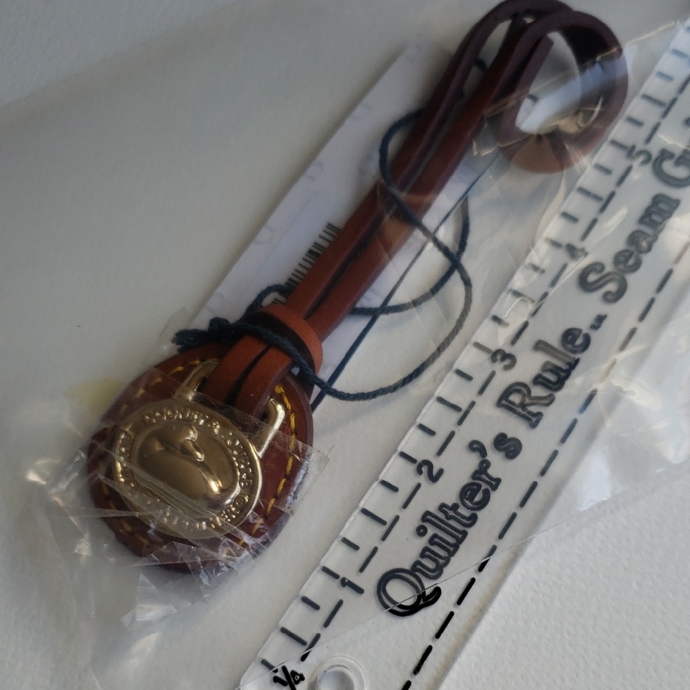 Dooney & Bourke Brown Leather Bag Accessory N O S